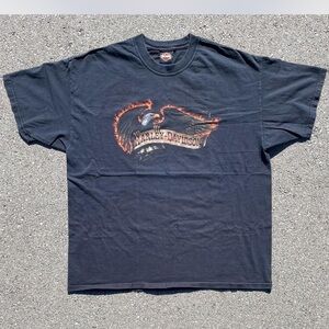 Harley-Davidson Eagle Black Widow Port Charlotte Florida 2008 Tee (2XL fits XL)